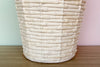 Faux Bamboo Ceramic Basket Lamp