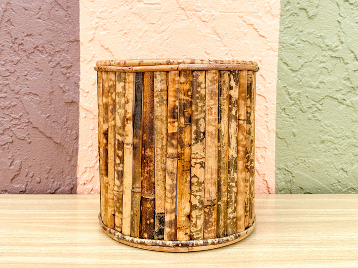 Tortoiseshell Rattan Planter