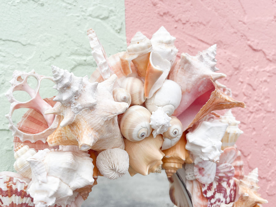Pink Chic Shell Mirror