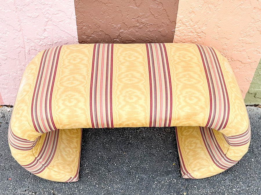 Upholstered Waterfall Ottoman