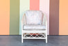 Ficks Reed Rattan Lattice Lounge Chair