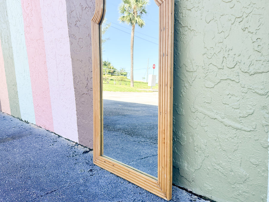 Moroccan Chic Rattan Mirror