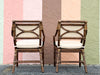 Set of Eight McGuire Rattan Dining Chairs