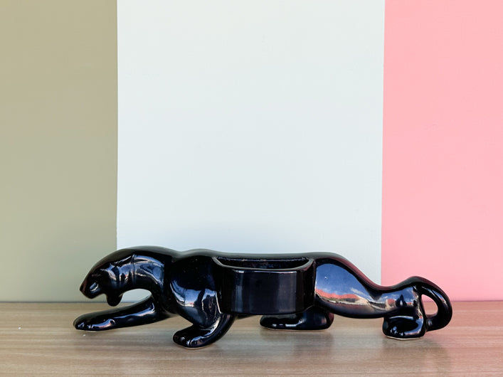 Black Florida Panther Planter