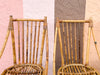 Set of Four Italian Rattan Dining Chairs