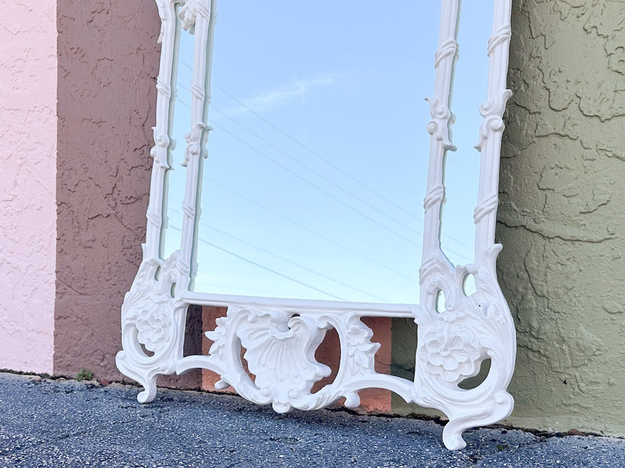 Newly Painted Rococo Style Mirror