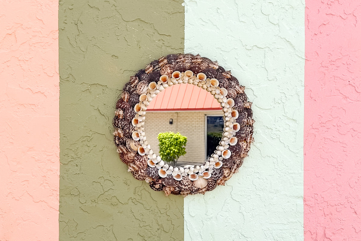 Old Florida Shell Mirror