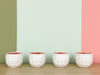 Set of Eight Shell Tea Cups and Saucers
