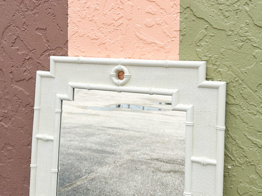 Palm Beach Style Faux Bamboo Mirror