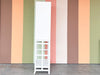 Newly Painted Rattan Bar Cabinet
