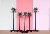Set of Five Palm Tree Candle Holders