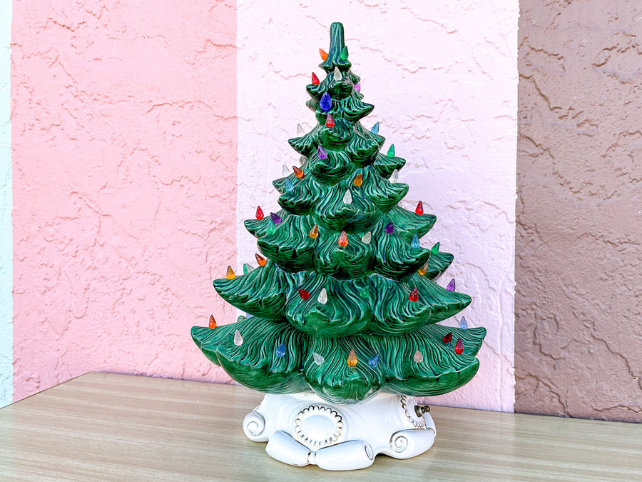 Medium Green Ceramic Christmas Tree