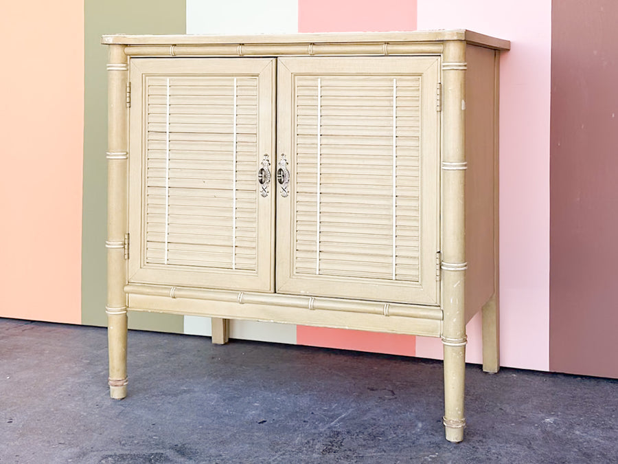Oversized Henry Link Faux Bamboo Nightstand