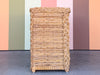 Braided Rattan Wrapped Double Dresser