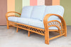 Old Florida Rattan Sofa
