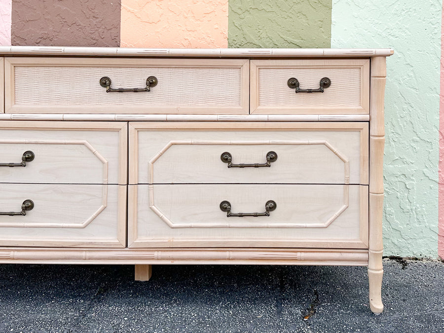 Faux Bamboo Dresser