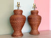 Pair of Cute Wicker Lamps