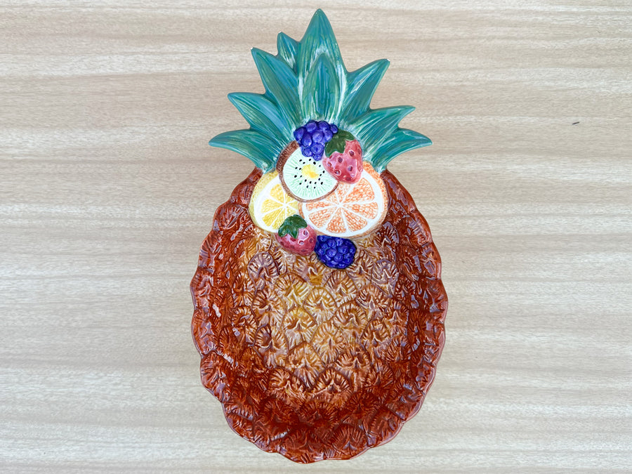 Pair of Fitz and Floyd Pineapple Dishes