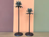 Trio of Palm Tree Candlesticks