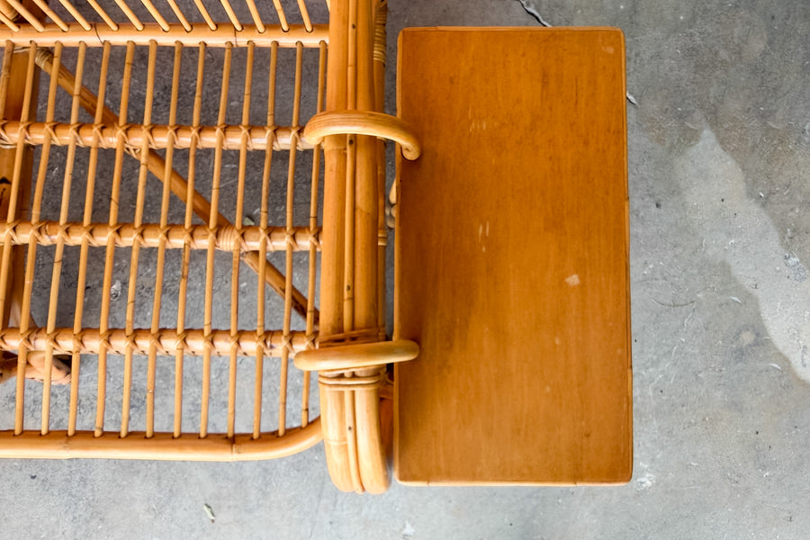 Old Florida Rattan Sofa