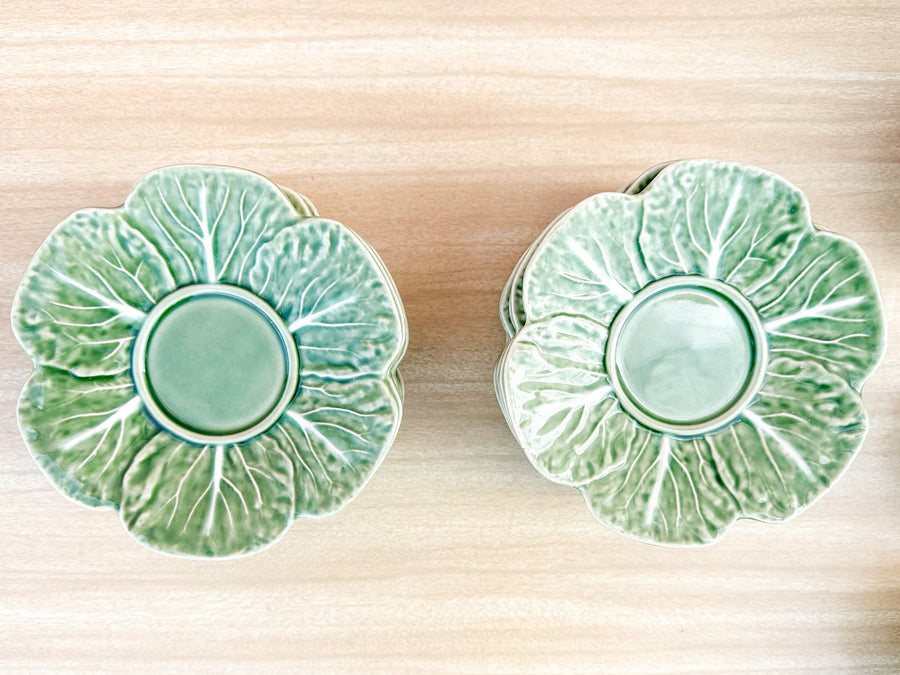 Secia Portugal Lettuce Teacups and Saucers