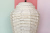 Faux Bamboo Ceramic Basket Lamp