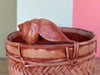 Pink Shell Handle Basket