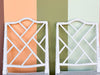 Set of Four Faux Bamboo Chippendale Dining Chairs