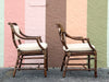 Set of Eight McGuire Rattan Dining Chairs