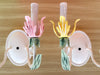 Pair of Tulip Tole Wall Sconces