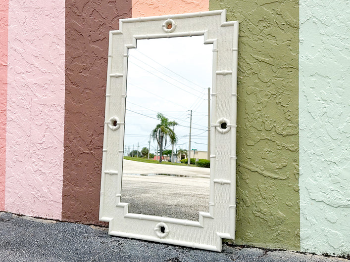 Palm Beach Style Faux Bamboo Mirror