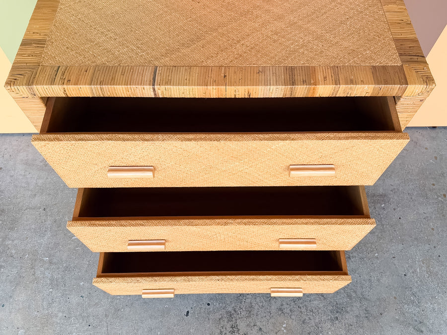 Rattan Wrapped Chest