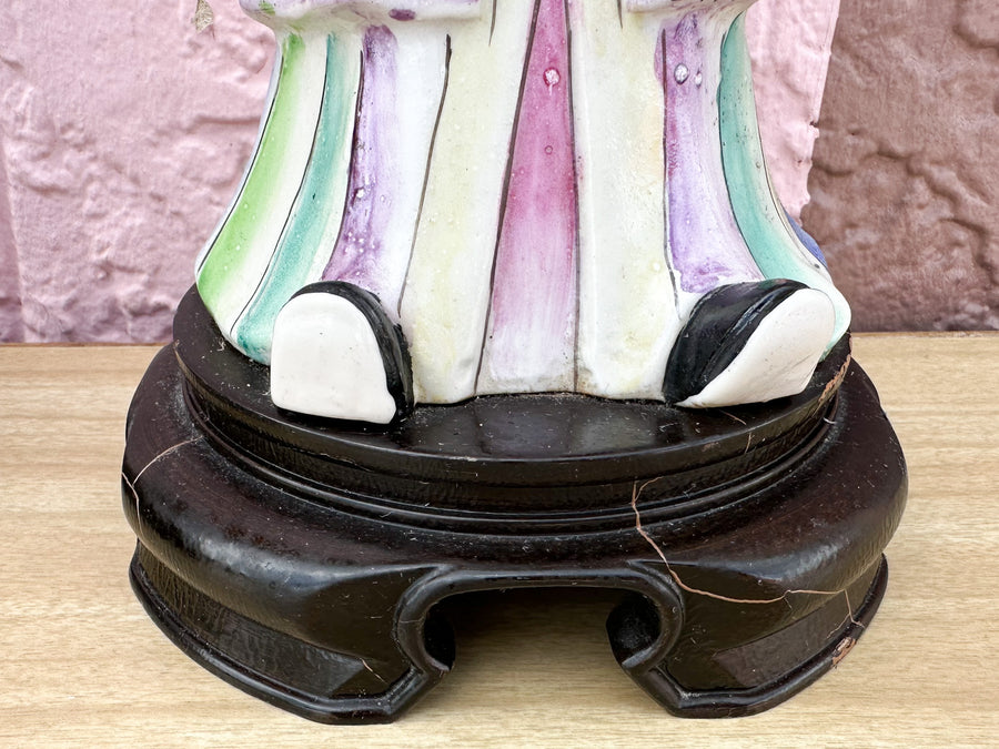 Pair of Colorful Asian Inspired Lamps