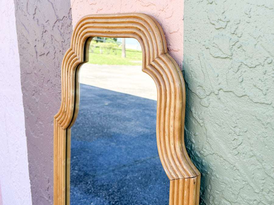 Moroccan Chic Rattan Mirror