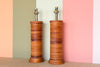 Pair of Rattan Wrapped Lamps