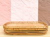 Set of Four Bamboo Trays