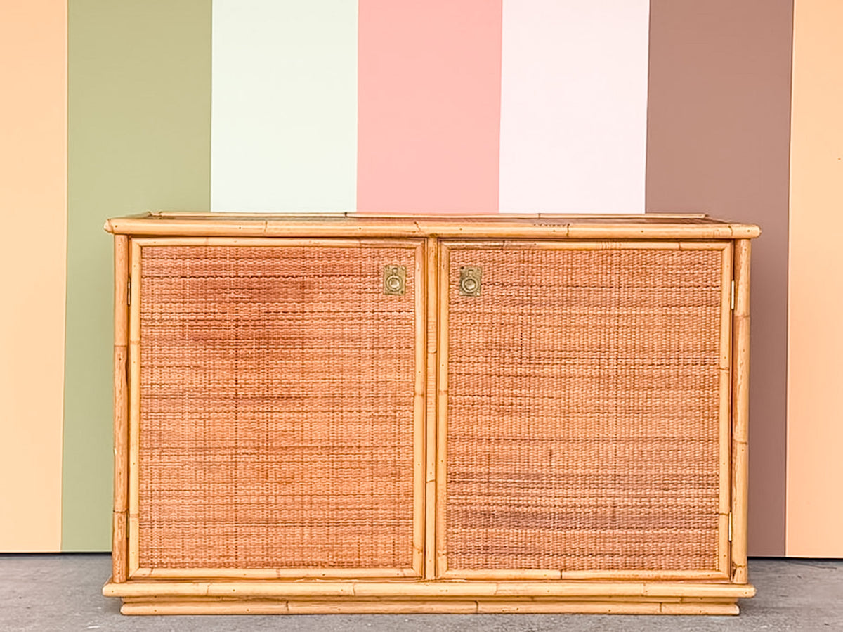 Italian Rattan and Seagrass Server