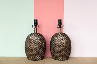 Pair of Artichoke Lamps