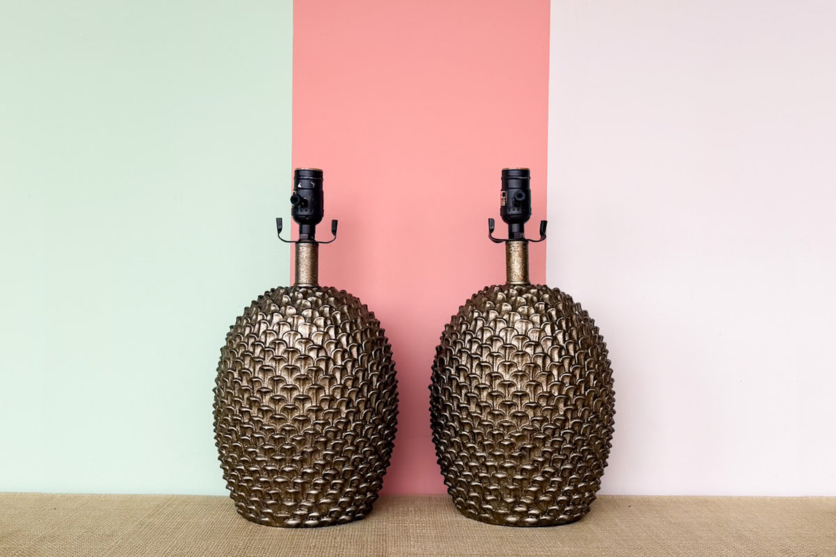 Pair of Artichoke Lamps