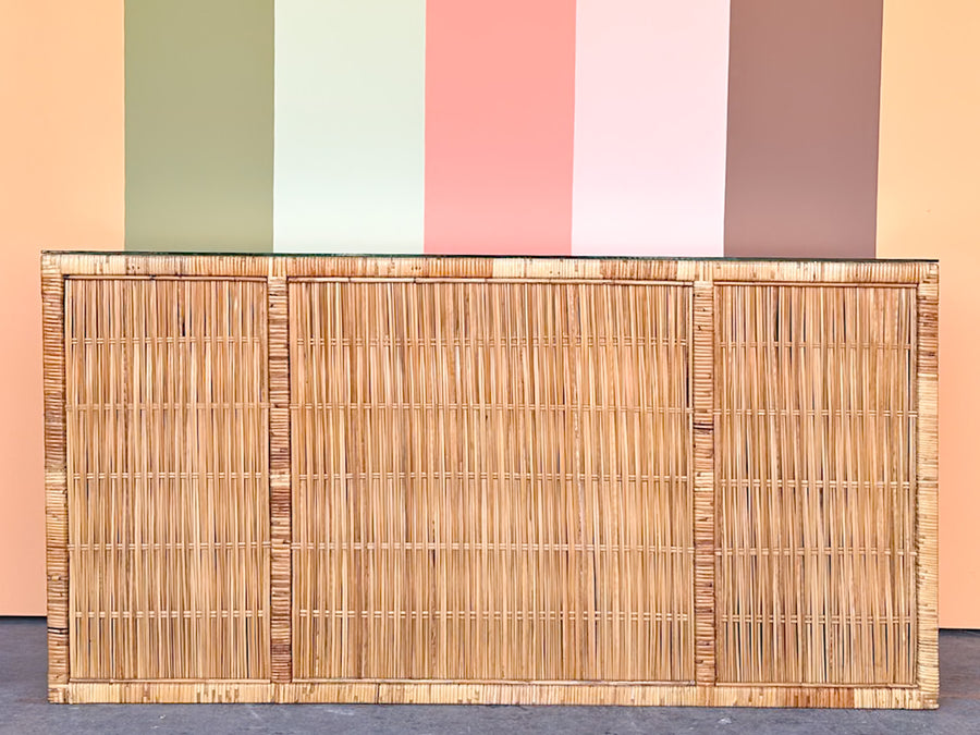 Island Style Rattan Credenza