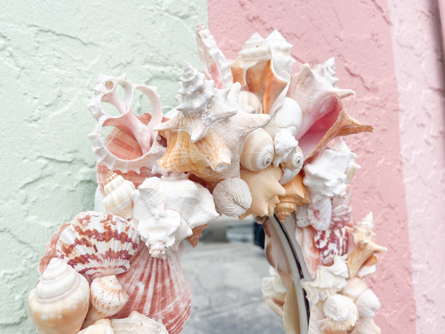 Pink Chic Shell Mirror