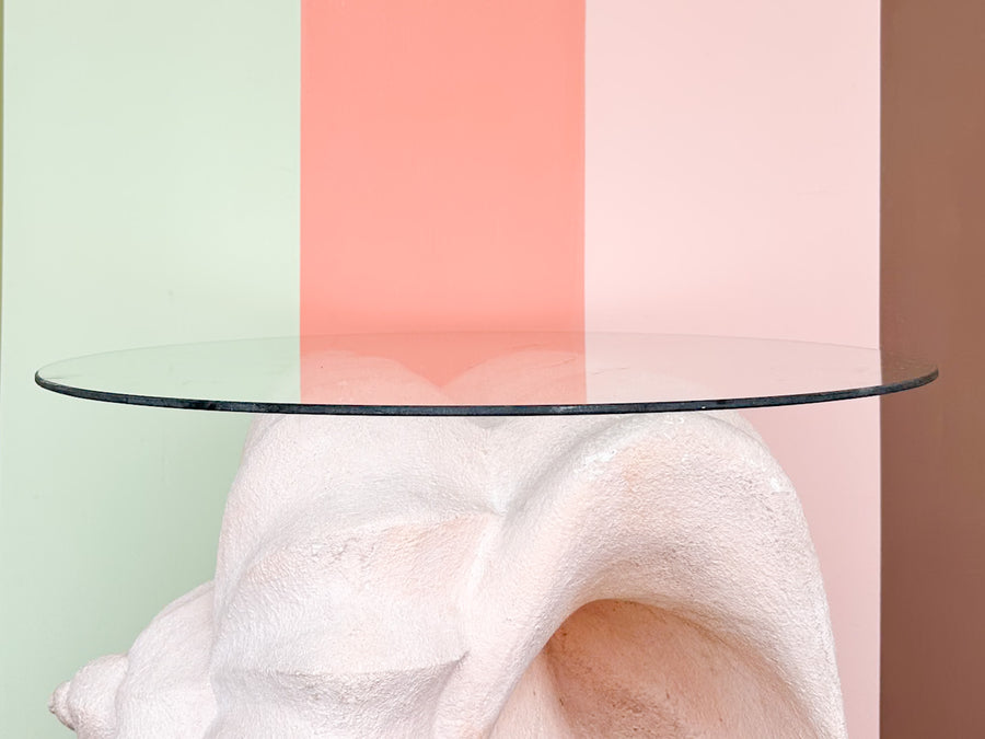 Plaster Conch Shell Coffee Table
