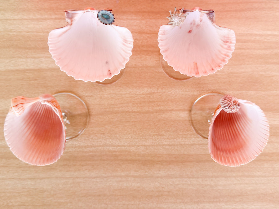 Set of Four Shell Chic Coupes