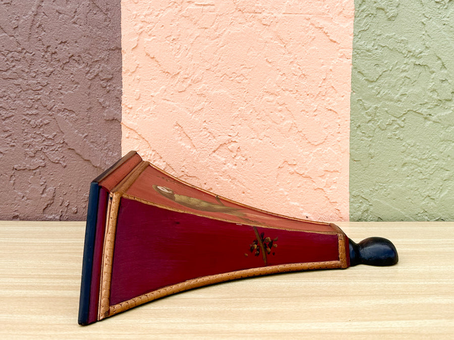 Pair of Hand Painted Bird Wall Shelves