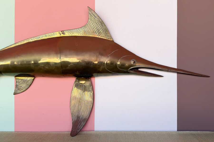 Large Brass Marlin