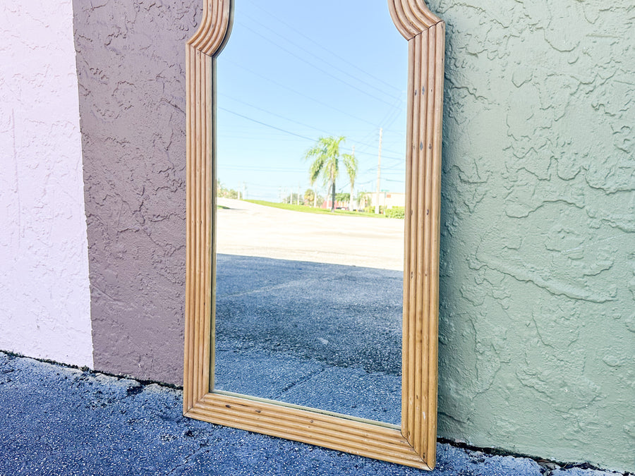 Moroccan Chic Rattan Mirror
