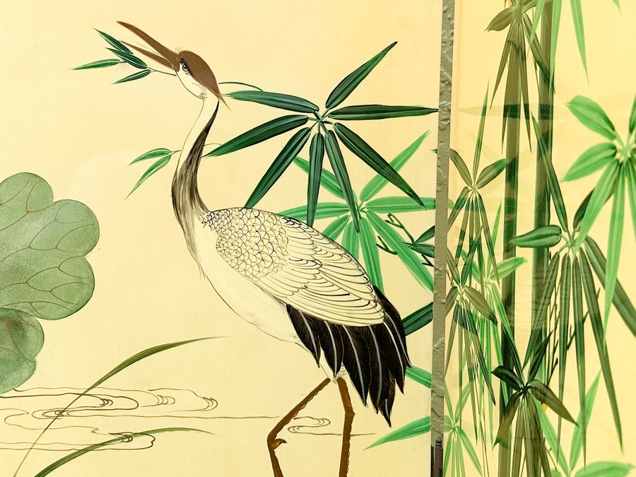 Yellow and Green Chinoiserie Screen