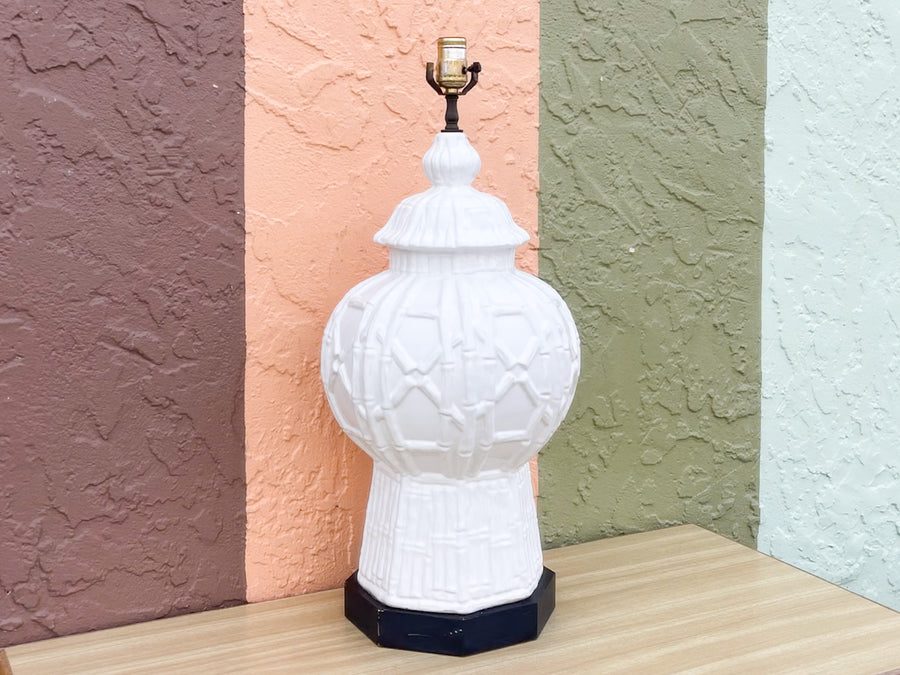 Large Palm Beach Faux Bamboo Lamp