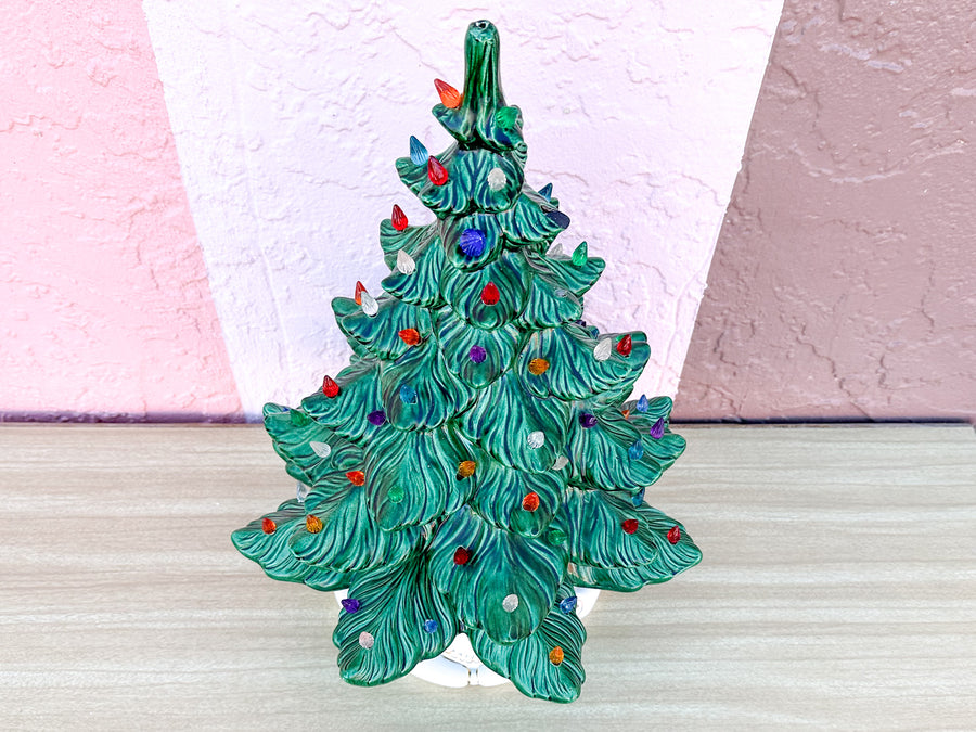 Medium Green Ceramic Christmas Tree