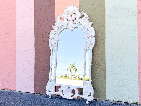 Newly Painted Rococo Style Mirror